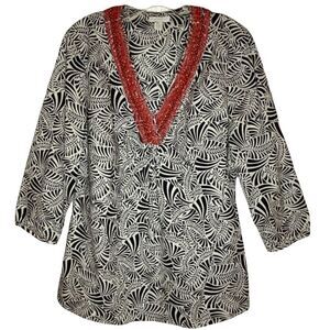 Charter Club Sz 14 Beaded Tunic